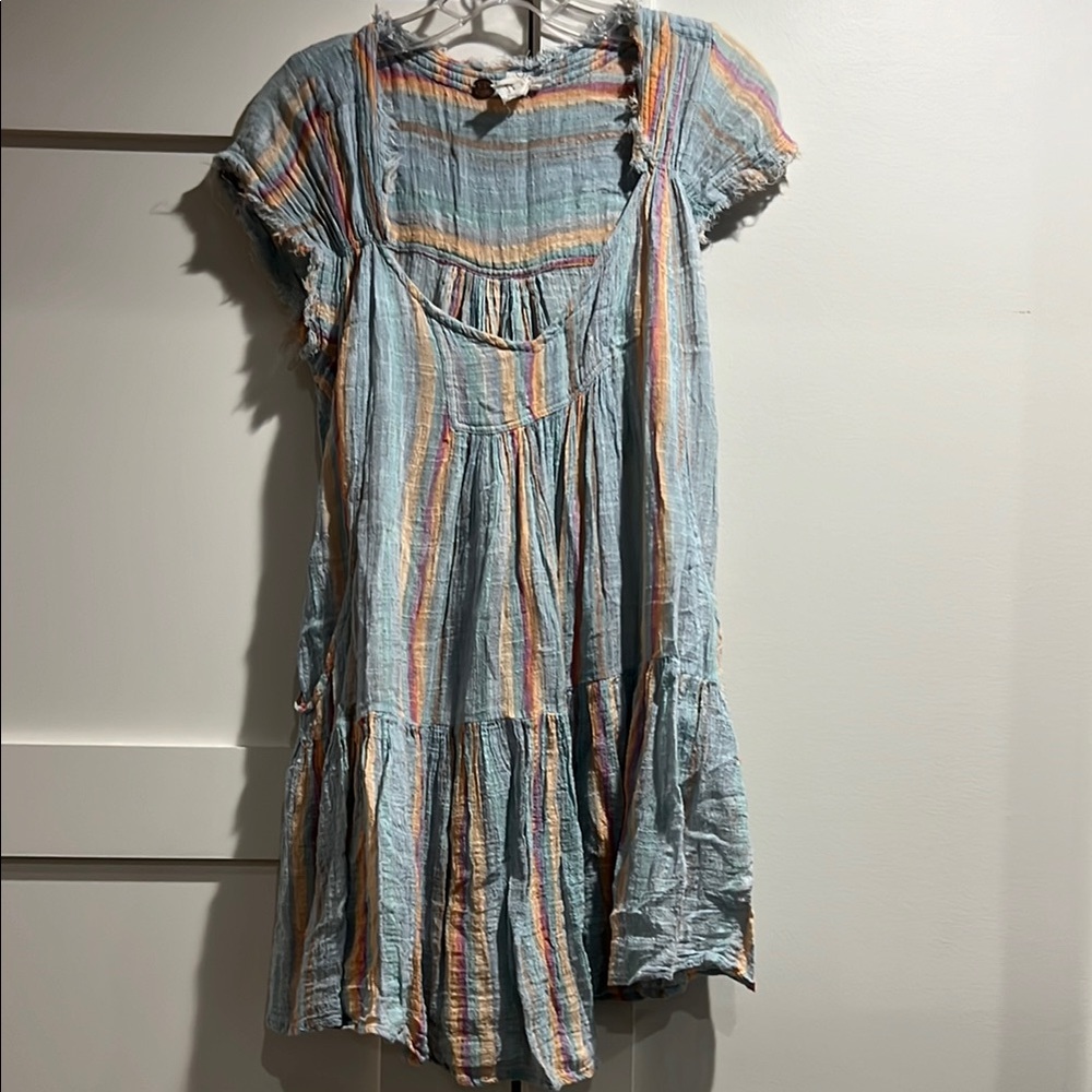 Striped Multicolor Casual Dress